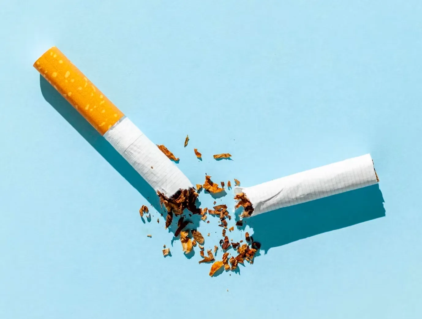 Illustration of a broken cigarette